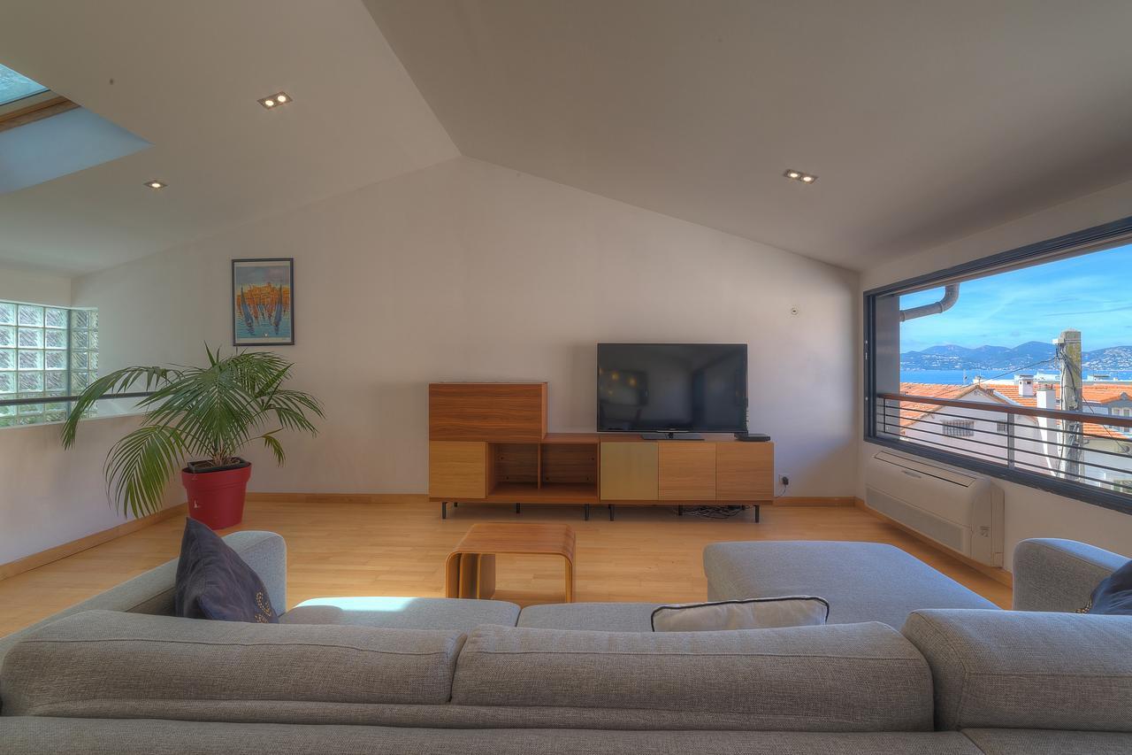 Immogroom - Beautiful Duplex - Sea View - Quiet - Ac - Wifi - Garage Cannes Exterior foto